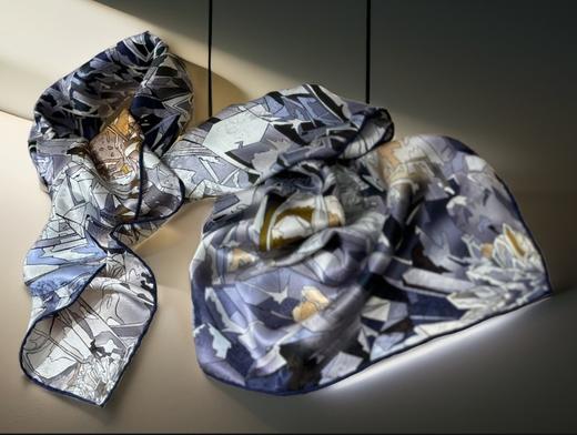 优品堂【雍容华贵3】薯筤染110重磅双面绫罗绸缎之“花罗”方巾 商品图7