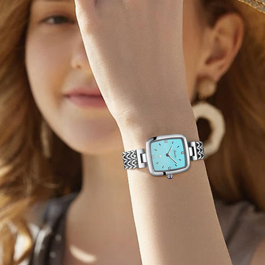 SUNKTA 轻奢英伦风简约方形石英表ST6713 商品图2