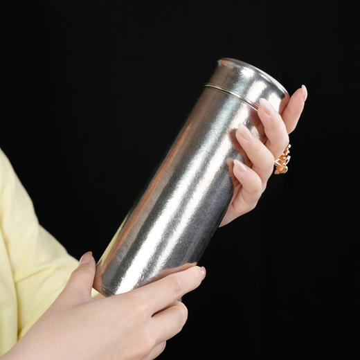 暗香疏影/简雅/纯钛保温杯/T型/双层纯钛高档水杯户外旅行焖泡茶杯 商品图2