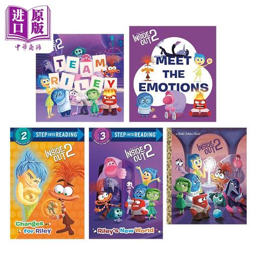 预售 【中商原版】迪士尼头脑特工队2系列共5册 Disney Inside Out 2 英文原版进口 儿童绘本故事 卡通动画图画书 感受情绪读物 商品图6