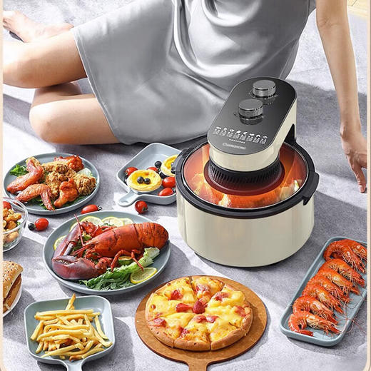 长虹CZG-80XD1空气炸锅6L白色 商品图1