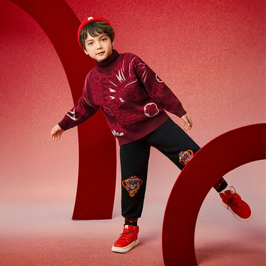 【开团】年衣 国风加绒卫裤 秋冬新款男童女童运动裤儿童灯笼裤生肖年服裤子 商品图11