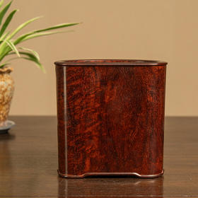 紫檀月牙形笔筒