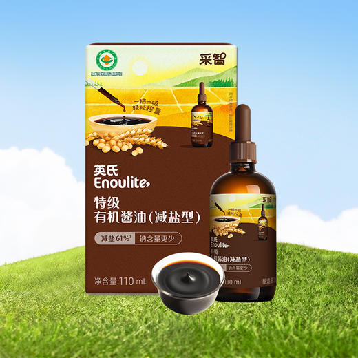 英氏特级轻盐有机酱油/有机核桃酱油110ml 商品图0