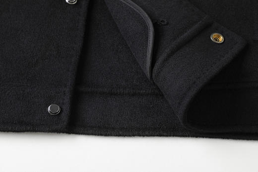 【羊毛】【新款DDT】大依优型大码男装翻领休闲羊毛双面呢毛呢外套拉链夹克外套上衣男士 商品图7