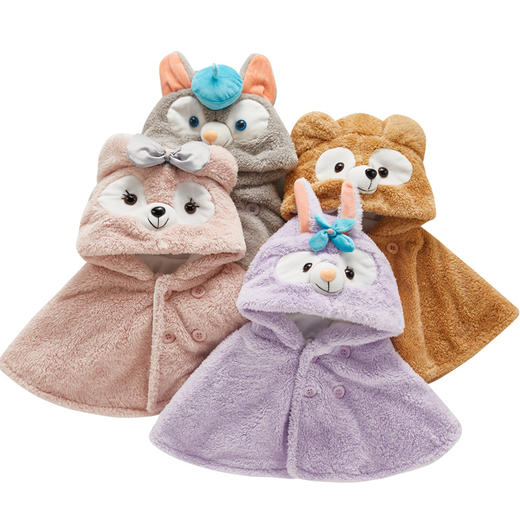 【婴幼儿A类品质，秋冬出行防风保暖之选】宝宝斗篷披风加厚款 秋冬外出儿童男童婴 幼儿婴儿冬装 女童披肩外套-QQ 商品图4