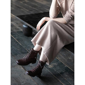 牧衣游 羊皮马丁靴女复古文艺百搭舒适 梦伴【不支持会员折】