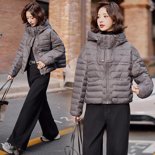 薄款羽绒服时尚超好看，小香风轻薄白鸭绒短款外套HR-ANY1026 商品图1