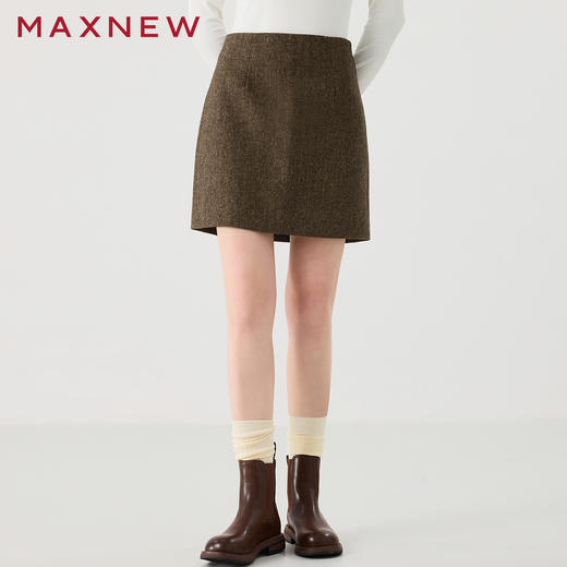 【裙装】呢感A字半裙1N4225202 商品图0