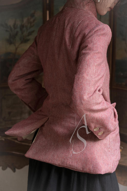 Paul Harnden  红色缎纹somerest jacket 商品图1