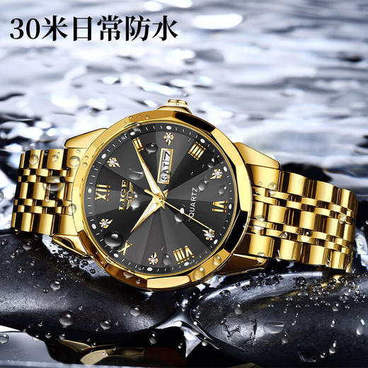 利格 商务时尚双历石英表  LG89109 商品图4