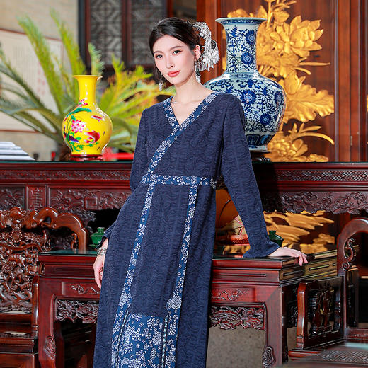 【中式风】花间酒长袖改良马面连衣裙 | 现货加急发 商品图6