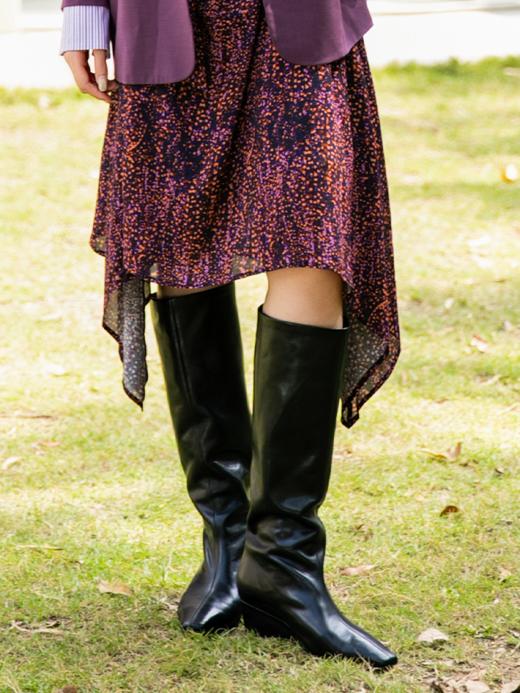 牛皮长筒坡跟靴ACE4FTW150 商品图2