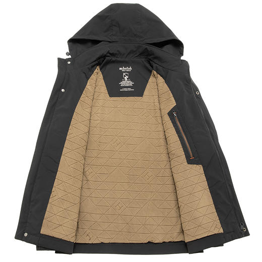 【可拆卸帽】【新款DKP】大依优型大码加绒棉衣连帽夹克棉服休闲胖子大码男休闲宽松加肥加大上衣冬季外套 商品图1