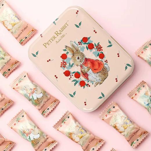 比得兔草莓味奶糖/树莓味奶糖糖果50g 马卡龙色包装每一颗都含有天然浓缩果汁 063450/063451 商品图2