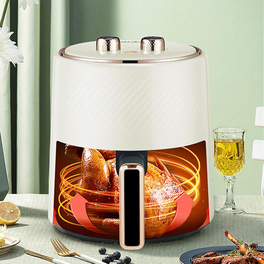 山本S-XS68空气炸锅3.7L奶油白 商品图2