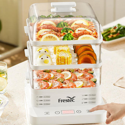 新飞蒸香宝多功能电蒸锅18L白色 商品图3