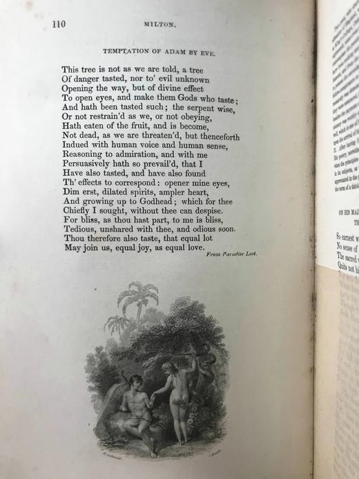 约19世纪中早期 诗人之书 40幅钢版画插图 全真皮精装大32开 商品图6