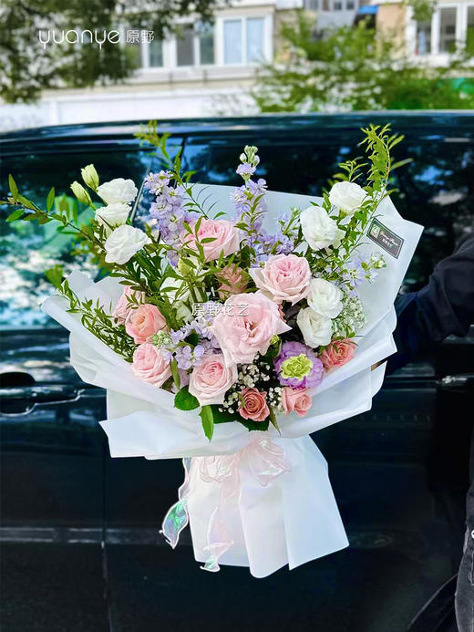 【粉色温柔】3选1粉玫瑰混搭花束 商品图2