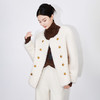 时尚优雅风圆领，双排扣软糯保暖羊羔毛外套WLZD-2432402 商品缩略图2