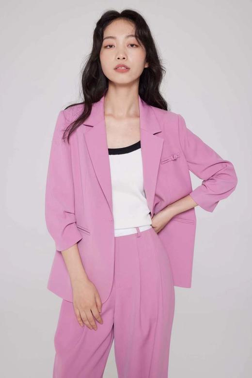 amadella 粉色简约西装长裤套装 19117 商品图0