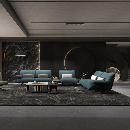 顾家家居整装 意式轻奢 皮艺沙发 KZ.1053 米兰 商品图4