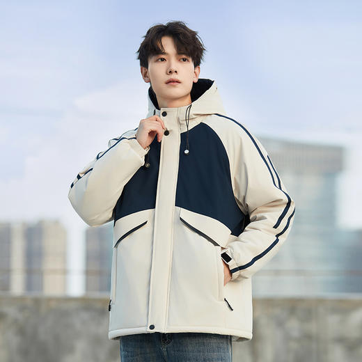 【特大码】【新款DXC】大依优型大码连帽棉衣棉服工装外套棉衣男宽松加肥加大码上衣夹克男士 商品图8