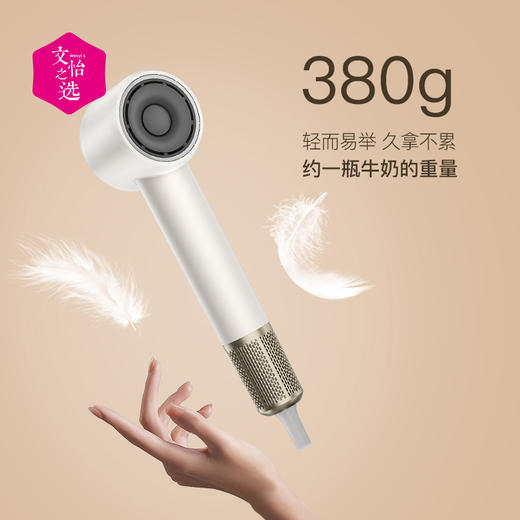 【文怡之选】百斯腾Bestherm 养护型速干高速吹风机YH2 智能显示屏 2档风速 4档风温 轻量便捷 商品图2