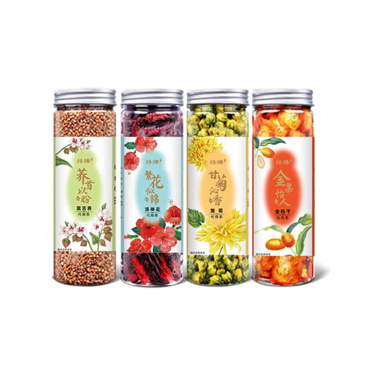 以岭健康络膳四季茶 425克/盒、苦养+洛神花+雏菊+金桔干 商品图1