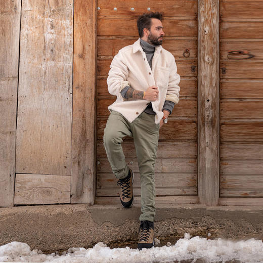 CRISPI摩纳哥MONACO WOOL GTX DOVE 高帮冬季羊毛保暖城市徒步休闲鞋56453100 商品图2