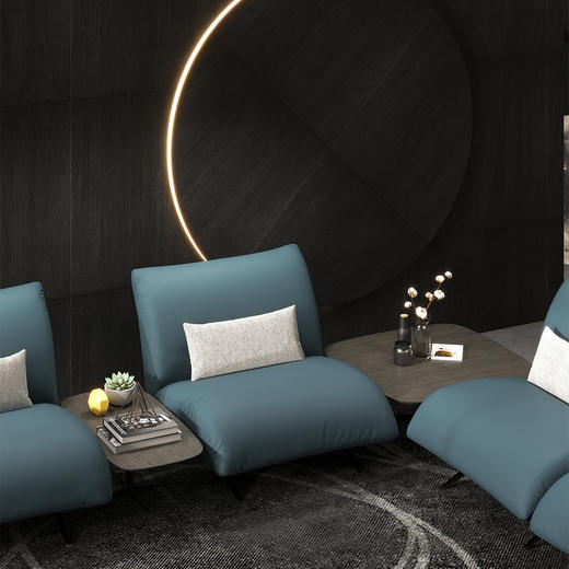 顾家家居整装 意式轻奢 皮艺沙发 KZ.1053 米兰 商品图3