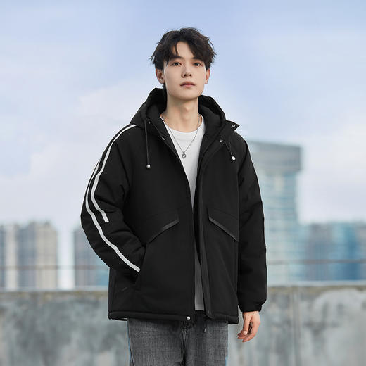 【特大码】【新款DXC】大依优型大码连帽棉衣棉服工装外套棉衣男宽松加肥加大码上衣夹克男士 商品图6