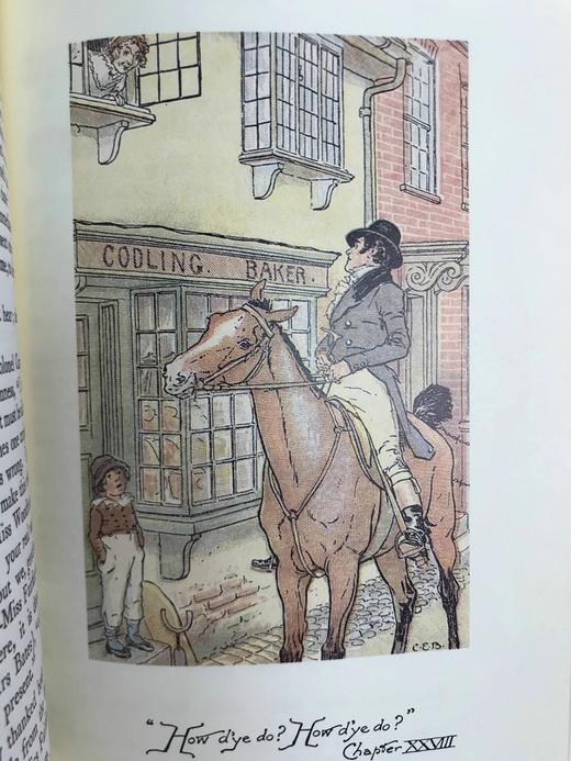 简·奥斯汀《爱玛》 布洛克兄弟12幅彩色插图 豪华皮装大32开 商品图8