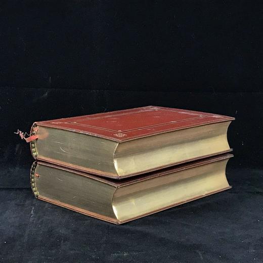 工坊特装本！1900-1901年 罗伯特·布朗宁诗集（全2卷） 2幅肖像插图 全真皮精装32开 商品图1