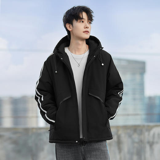 【特大码】【新款DXC】大依优型大码连帽棉衣棉服工装外套棉衣男宽松加肥加大码上衣夹克男士 商品图5