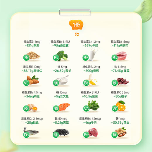 VitaRealm 维乐原 儿童复合维生素维生素b族咀嚼片 60粒/瓶 商品图5