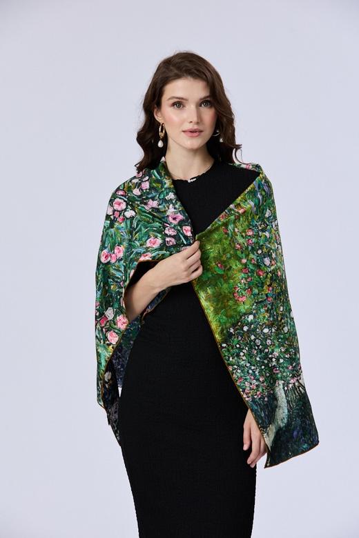 优品堂【雍容华贵3】薯筤染110重磅双面绫罗绸缎之“绫”方巾 商品图1