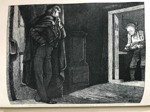 约19世纪后期 狄更斯《小多丽特》 58幅插图 真皮精装16开 商品图5