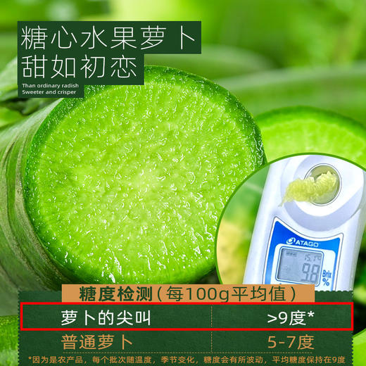 CCTV常驻嘉宾！【萝卜的尖叫】好萝卜自己会吆喝 ！平均糖度近10度 口感鲜嫩 甘甜回味 爽脆迷人 除部分偏远地区全国包邮 商品图13
