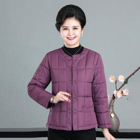 加厚加大码老年人内外穿棉服，短款圆领妈妈装棉内胆外套小棉袄RZ-777