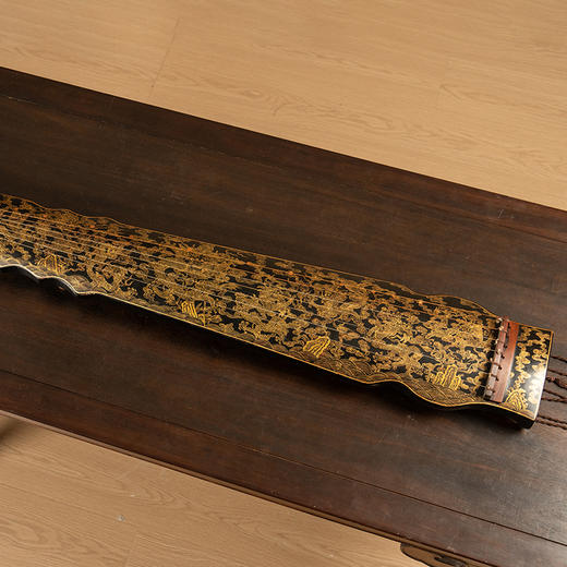 大漆描金龙纹仲尼式古琴 商品图1