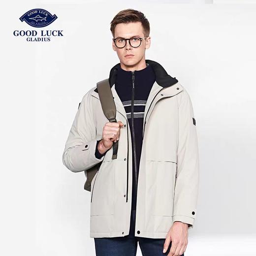 《90白鹅绒》系列  德鲨24秋冬新品 男士工装连帽时尚休闲羽绒服FR16563 商品图2