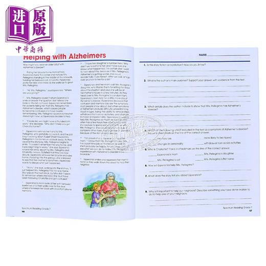 【中商原版】光谱练习册 阅读系列 6年级 Carson Dellosa Spectrum Reading Grade 6 美国CarsonDellosa 英文原版进口教辅 商品图5