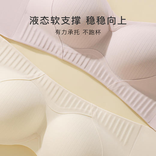 【便捷肩开扣】裸感无痕孕妇哺乳文胸液态软支撑提拉上托内衣女星河若梦 商品图2
