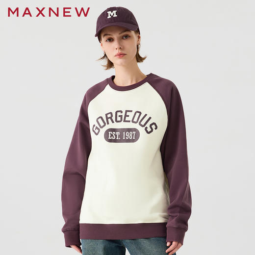 【卫衣】插肩袖圆领卫衣1N4222405 商品图1