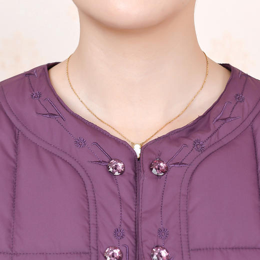 加厚加大码老年人内外穿棉服，短款圆领妈妈装棉内胆外套小棉袄RZ-777 商品图2