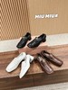 缪缪最新款缪缪秀场款方头芭蕾舞鞋，这款设计非常有特色（HC） 商品缩略图0