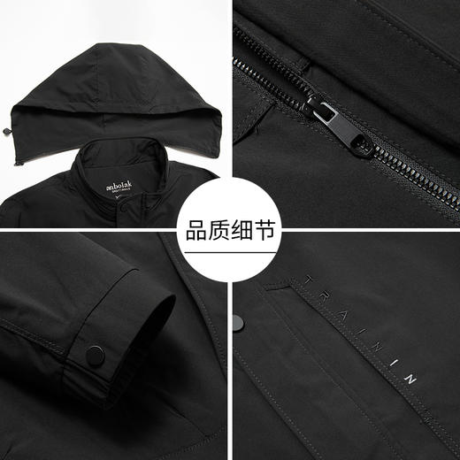 【可拆卸帽】【新款DKP】大依优型大码加绒棉衣连帽夹克棉服休闲胖子大码男休闲宽松加肥加大上衣冬季外套 商品图5