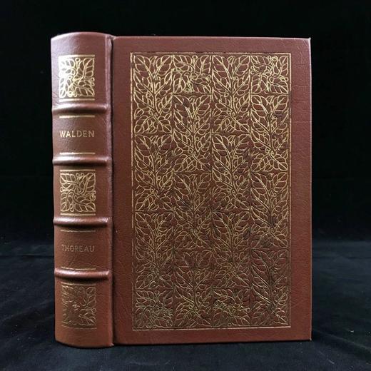 梭罗《瓦尔登湖》 托马斯·纳森木版画插图 豪华皮装32开 商品图0