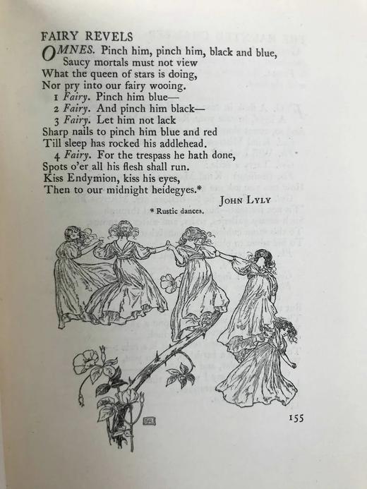 约1900年左右 魔法之窗：童话诗选集 数十幅插图 漆布精装32开 商品图9